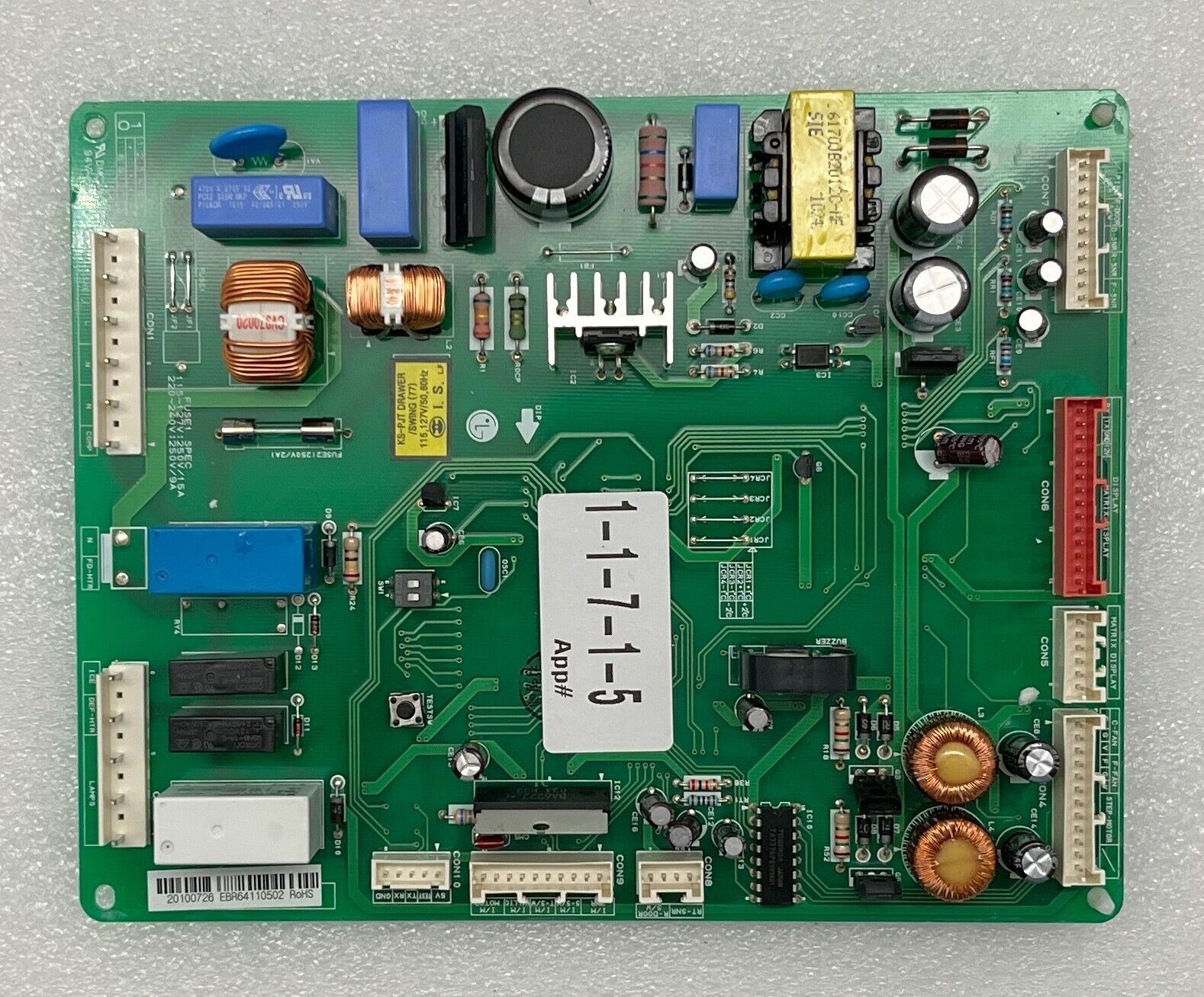 Genuine Refrigerator LG Circuit Board PartEBR64110502 20100726 404258575797